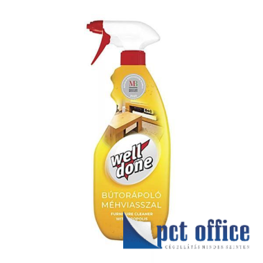Bútorápoló 750 ml Well Done méhviasszal, szórófejes