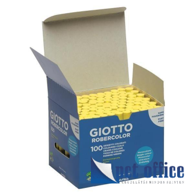 Táblakréta Színes 100 db-os Giotto Robercolor Citromsárga kerek