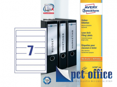 Etikett címke Avery L4760 38x192 mm 7 részes