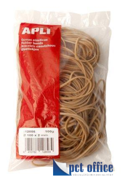 Postázó gumigyűrű, 100X2mm, APLI, 100g