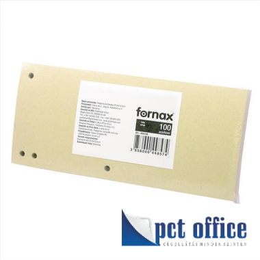 Elválasztólap 235x105 mm 100 lapos Fornax Citromsárga