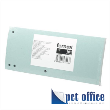Elválasztólap 235x105 mm 100 lapos Fornax Kék