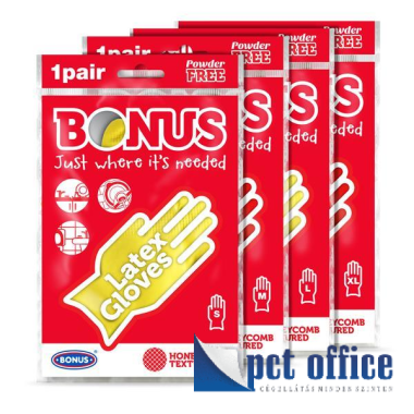 Gumikesztyű S Bonus