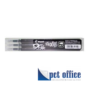 Rollertoll betét 0,35 mm törölhető PILOT Frixion Ball/Clicker fekete 3db/csomag