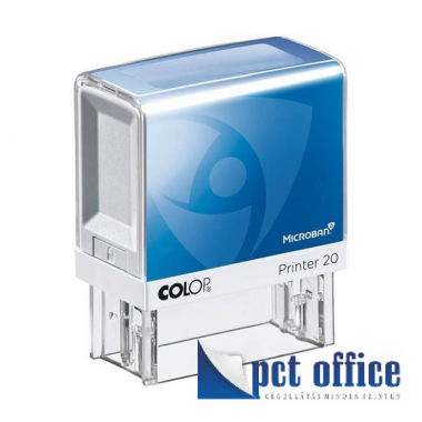 Bélyegzőház Colop Printer IQ20, microban - antibakteriális (14x38 mm)