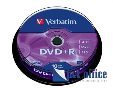 DVD+R lemez, kétrétegű, 8,5GB, 8x, hengeren, VERBATIM Double Layer 10 db-os