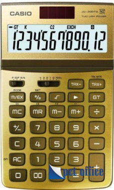 Számológép asztali 12 számjegy Casio JW 200 TW Gold