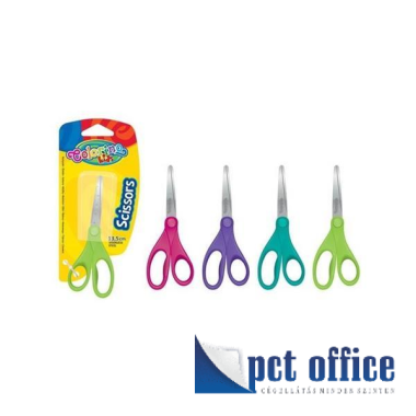 Olló 13,5 cm Colorino Kids Vonalzós