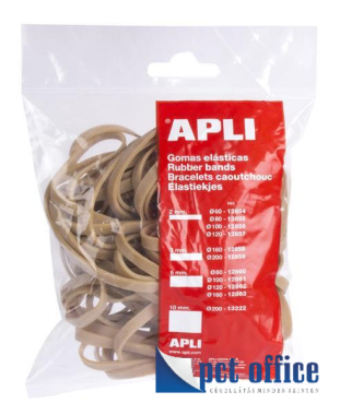 Postázó gumigyűrű, 160x5 mm, APLI, 100g
