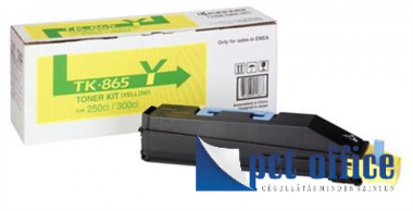 Toner Kyocera TK865K TASKalfa 250ci 12K Yellow Eredeti