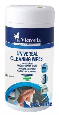 Tisztítókendő, általános felületre, 100 db, VICTORIA