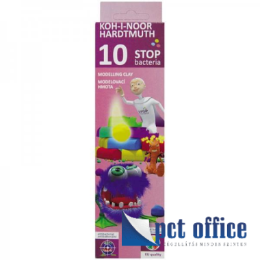 Gyurmakészlet 10 db-os 200 gr Színes Ico Stop Bacteria / Antibakteriális