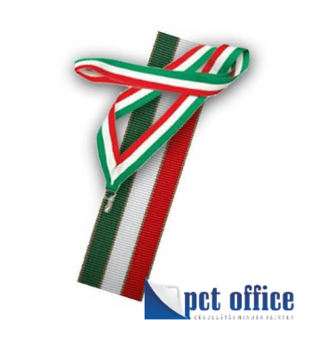 Éremhez szalag 22 mm Nemzeti Magyar /V2