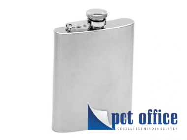 Fém laposüveg 2,4 dl gravírozható / Flaska