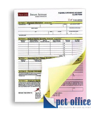 Önátíró papír, A4, 3 példányos, XEROX