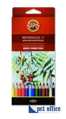 Színes Ceruza 12 db-os hatszögletű Aquarelle Mondeluz 3716 Koh-I-Noor