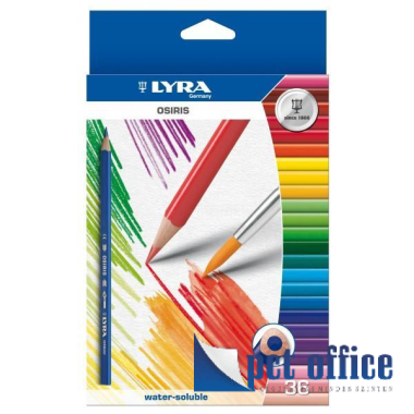 Színes ceruza 36 db-os háromszögletű Aquarell Osiris Lyra