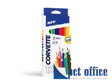 Színes Ceruza 12 db-os háromszögletű Corvette