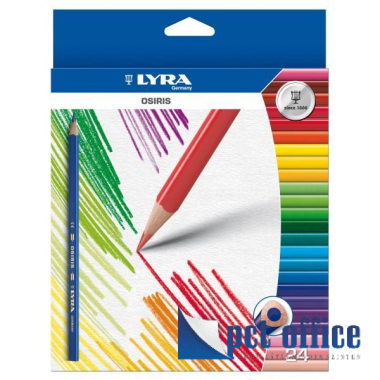 Színes Ceruza 24 db-os háromszögletű Osiris Lyra