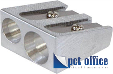 Ceruzahegyező 2 lyukú Fém