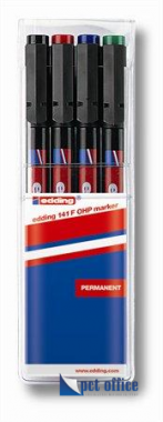 Alkoholos marker készlet OHP Edding 141F 0,6 mm 4 színű
