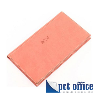 Zsebnaptár Fekvő Bolero Púder 2026.