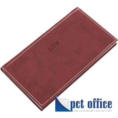 Zsebnaptár Fekvő Bolero Barna 2026.