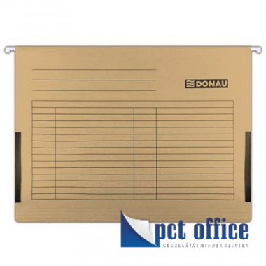 Függőmappa oldalvédelemmel karton A4 Donau barna