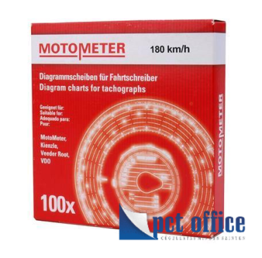 Tachográf korong papír 180 km/h 100 db