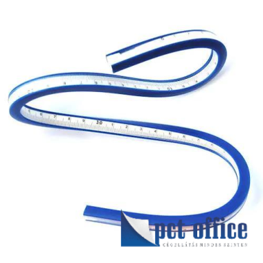 Vonalzó, műanyag 50 cm műszaki, flexibilis/hajlítható