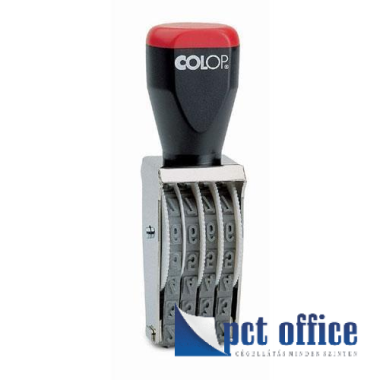Számbélyegző szalagos, Colop 09004 9 mm magas, 4 számjegy