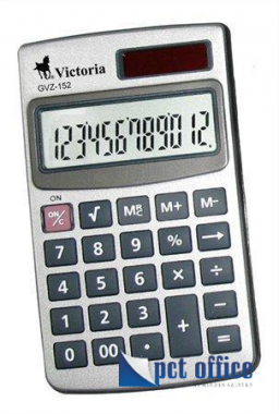 Zsebszámológép, 12 számjegy, VICTORIA GVZ-152