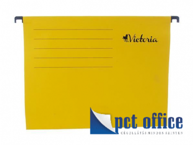 Függőmappa karton A4 Victoria citromsárga