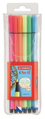 Rostirón készlet Stabilo Pen 68 1 mm 6 Neon szín