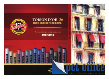 Kréta porpasztell készlet 36 db-os Toison Koh-I-Noor /8515