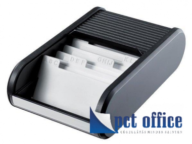 Névjegykártyatartó 300 db-os Helit Linear fekete