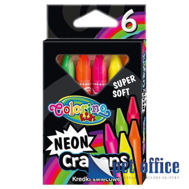 Zsírkréta 6 db-os Colorino Neon