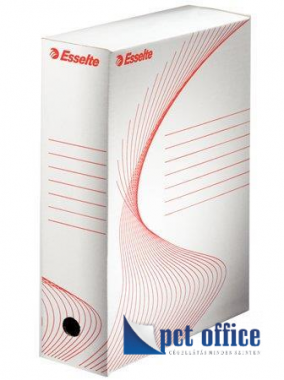 Archiváló doboz, A4, 100 mm, karton, ESSELTE Boxy, fehér