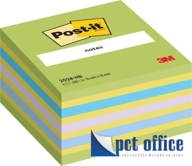 Öntapadó jegyzettömb 76x76 mm 450 lap 3M POSTIT lollipop zöld