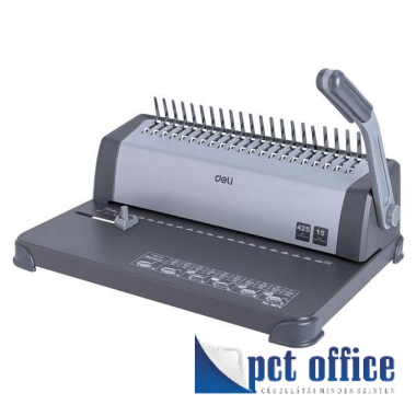 Spirálozógép, műanyag spirálkötéshez, manuális, 400 lap Deli 3872