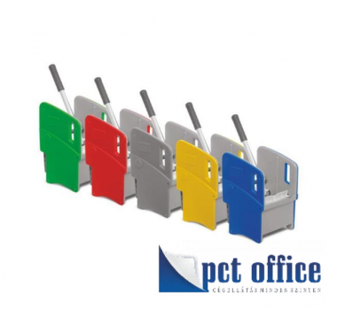 Takarítókocsihoz prés kék és piros színben