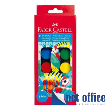 Vízfesték 12 db-os 24 mm Faber Castell kicsi