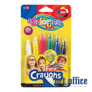 Arcfesték krétakészlet 6 db-os Ceruzás Colorino Kids