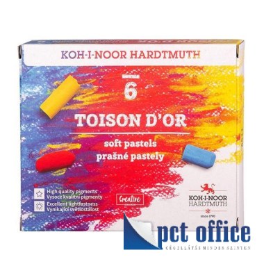 Kréta porpasztell készlet 6 db-os Toison Koh-I-Noor /8511