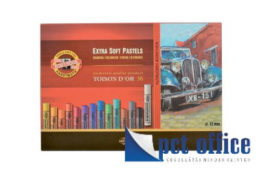 Kréta porpasztell készlet 36 db-os Toison Koh-I-Noor /8555