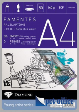 Rajzlaptömb A4 50 lap famentes Diamond lizzy