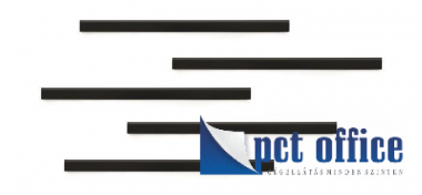 Irattartó, A4, öntapadó hátlappal, mágneses, DURABLE DURAFIX® RAIL, fekete