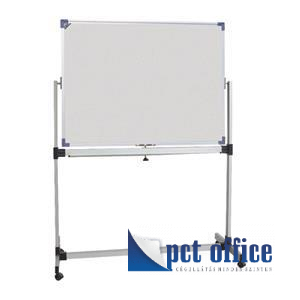 Fehértábla állvánnyal, mágneses 90x120 cm alumínium keret Fornax