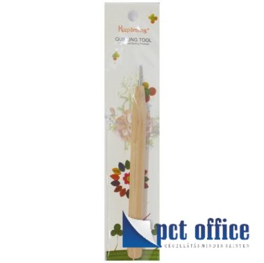 Quilling sodrórúd, 1,5 cm tű, fa nyél, 11 cm hosszú