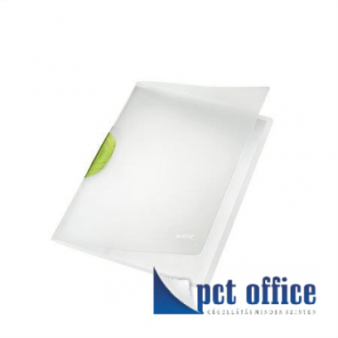 Gyorsfűző klippes PP A4 Leitz ColorClip Magic zöld
